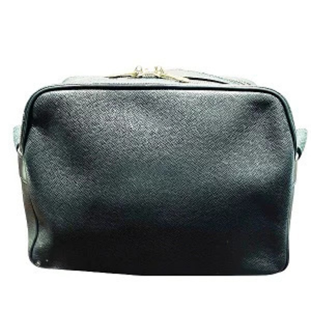 Louis Vuitton Shoulder Reporter Bag Taiga Black